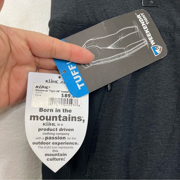 Kuhl NWT Women’s Weekendr Tight Charcoal Grey size Large  Regular - Picture 4 of 10